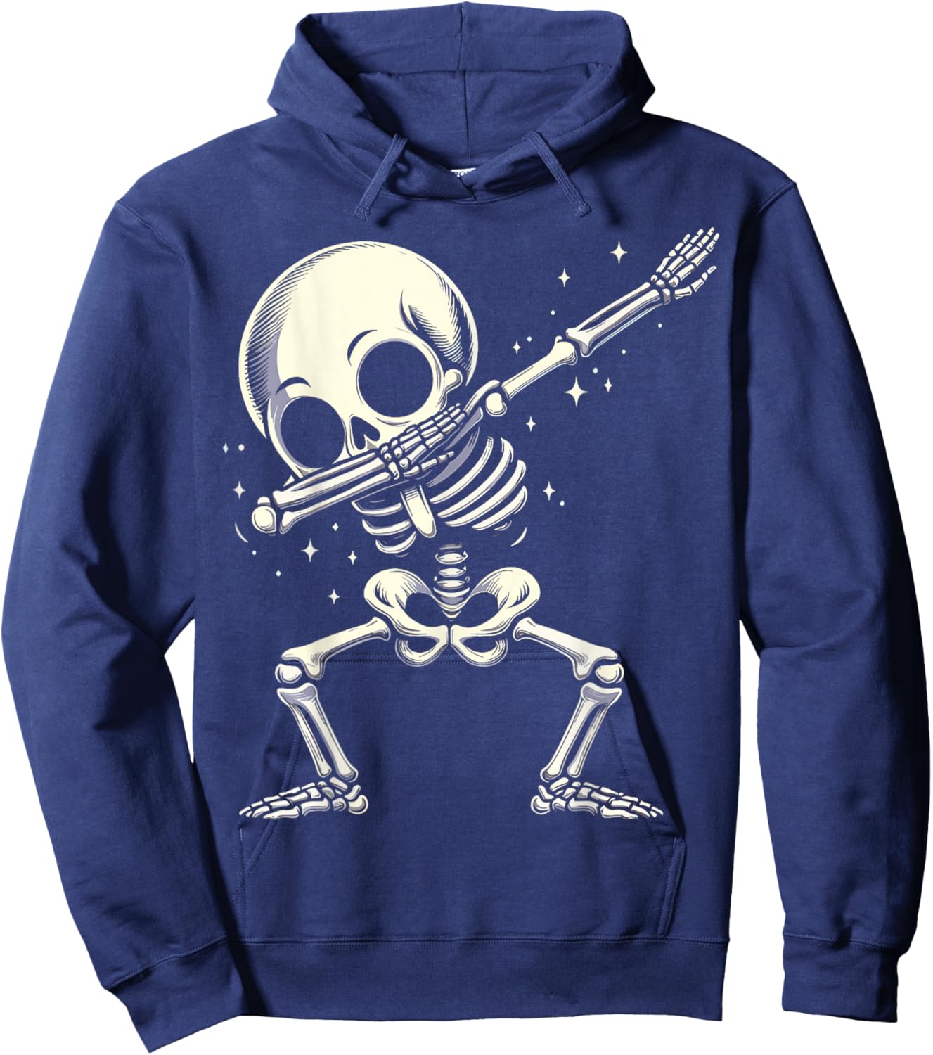 Halloween Dabbing Skeleton Skull Hoodie - Hoodie | Navy