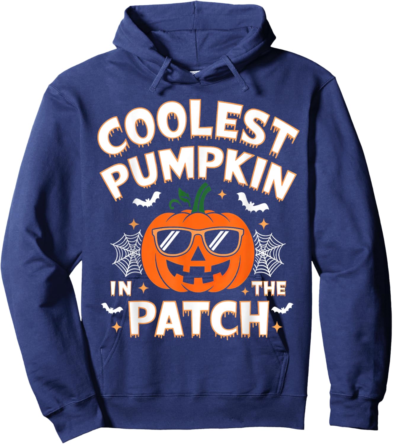 Pumpkin Patch Shirt Toddler Boy Kids Funny Pumpkin Halloween Hoodie - Hoodie | Navy