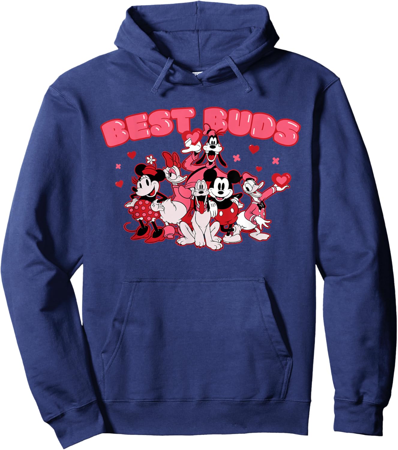 Disney Mickey & Friends Valentine's Day Best Buds Matching Hoodie - Hoodie | Navy