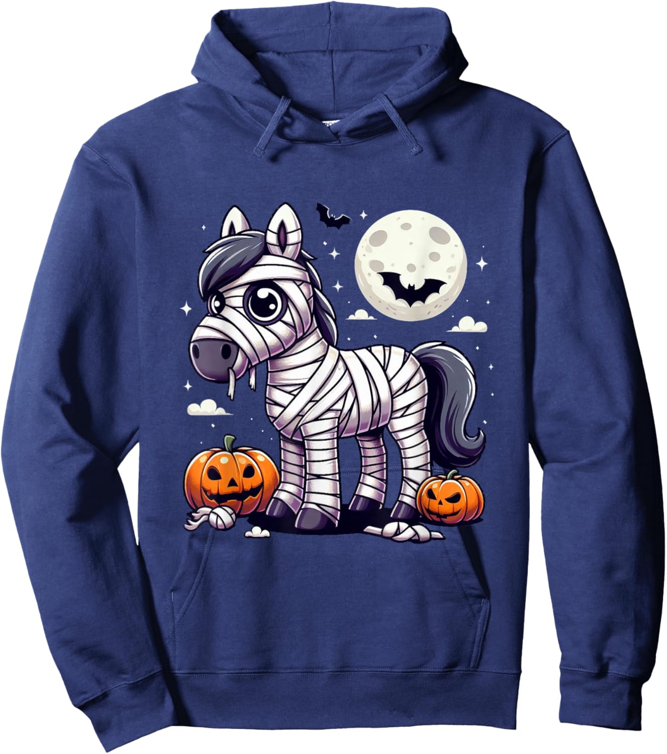 spooky Horse mummy Hoodie - Hoodie | Navy