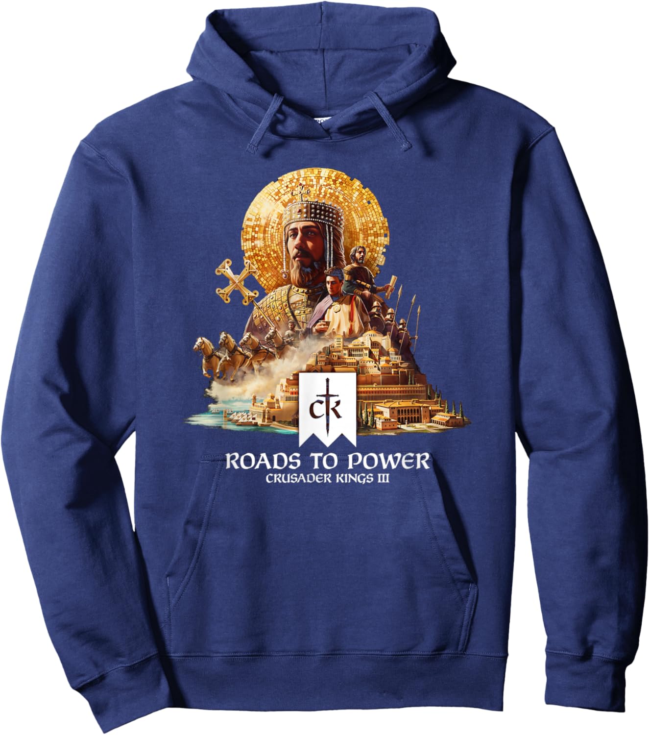 Crusader Kings III Roads to Power Hoodie - Hoodie | Navy