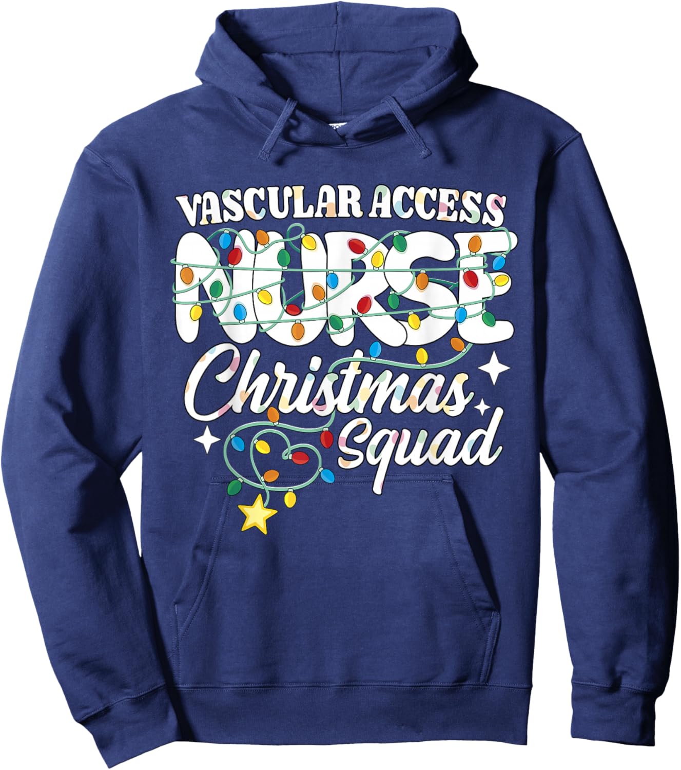 Vascular Access Nurse Christmas Squad PICC Nursing NP RN Hoodie - Hoodie | Navy