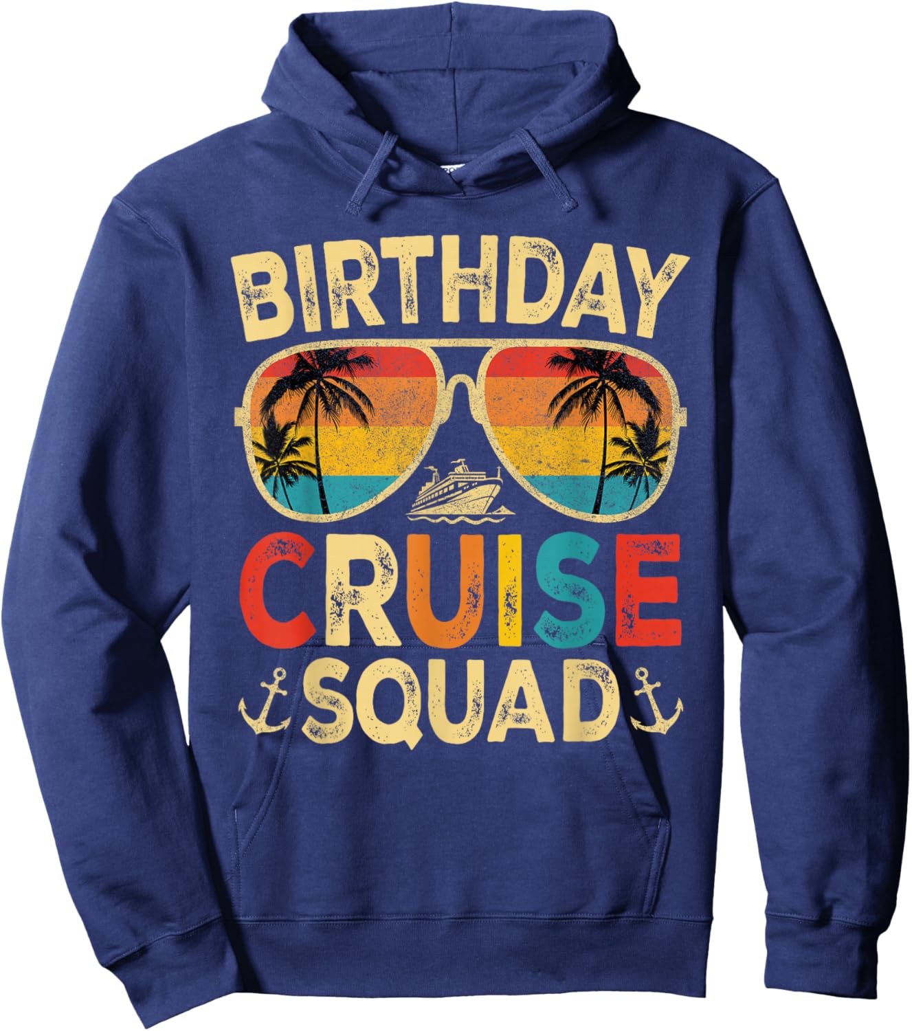 Birthday Cruise Squad Matching Birthday Cruising Vacation Hoodie - Hoodie | Navy