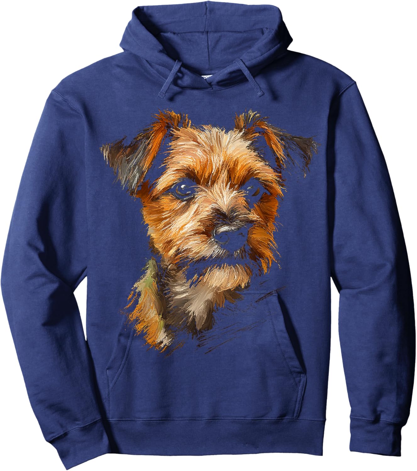 Border Terrier Dog Graphic Pet Art Border Terrier Women Kids Hoodie - Hoodie | Navy