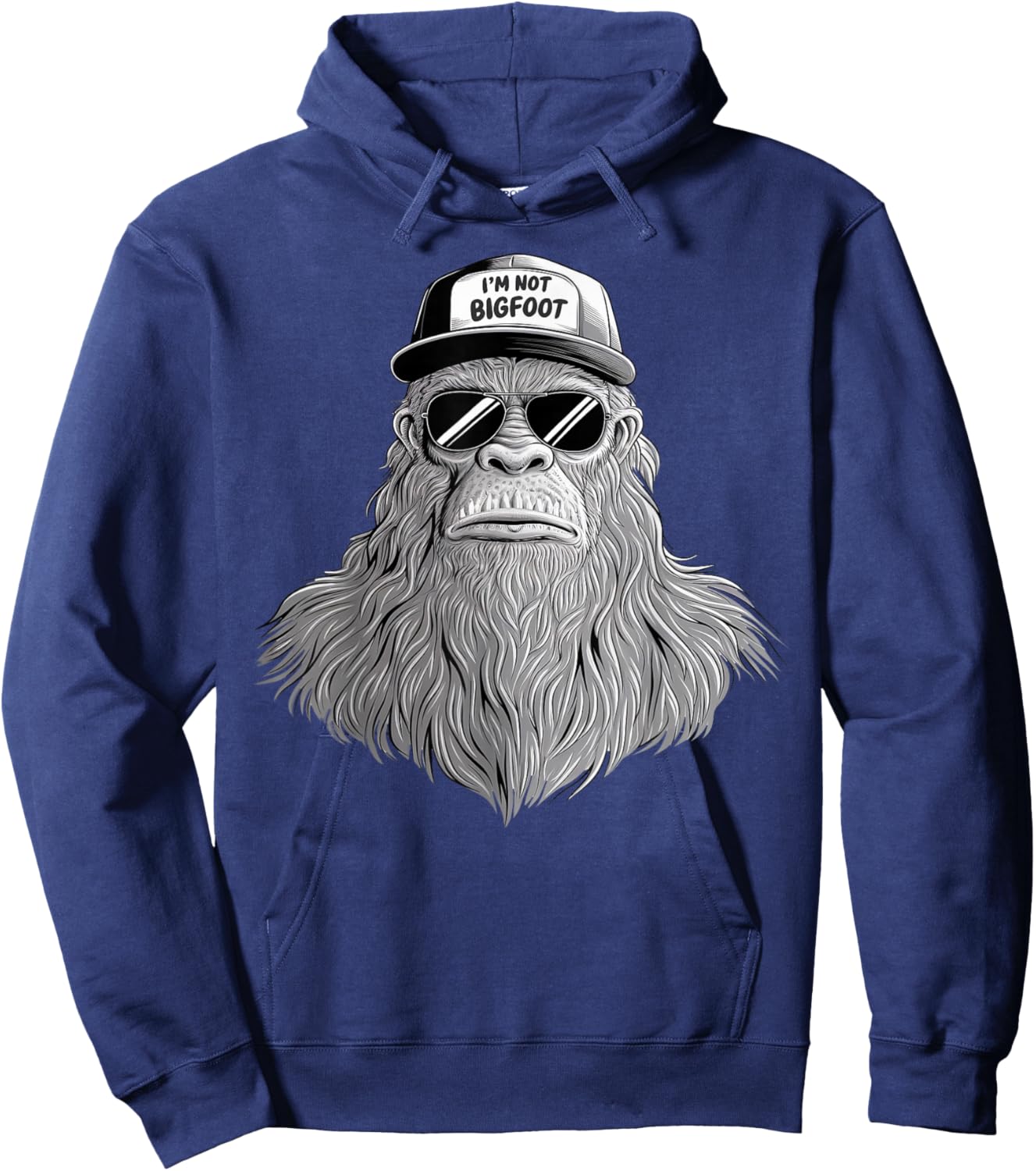 Bigfoot Sasquatch Funny Bigfoot Gifts Women Boy Kid Hoodie - Hoodie | Navy