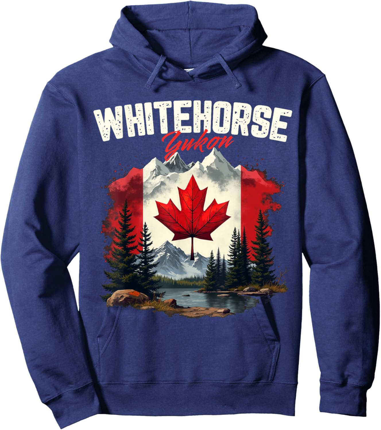 Whitehorse Yukon Canada Vacation Travel Souvenir Hoodie - Hoodie | Navy