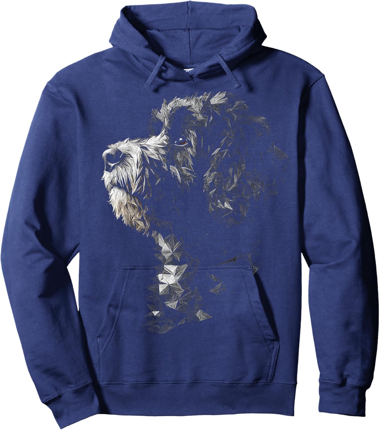 Portuguese Water Dog Graphic Pet Artwork Portuguese Water Hoodie - Hoodie | Navy