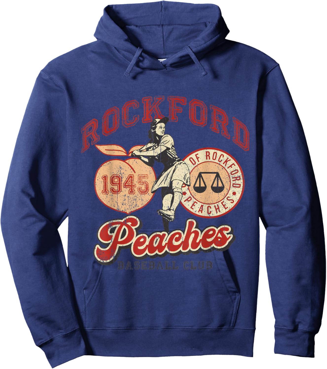 Rockford Retro 1945 Peaches Hoodie - Hoodie | Navy