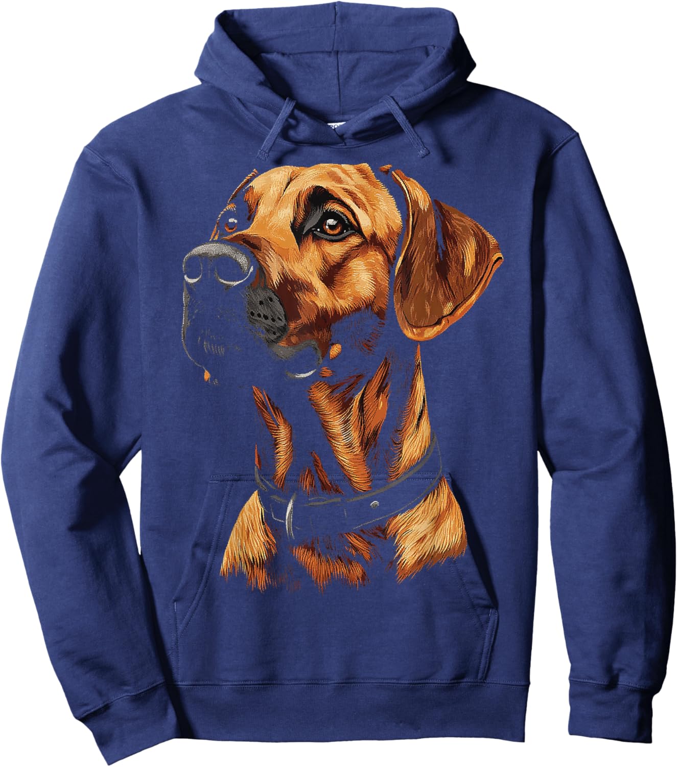 Rhodesian Ridgeback Dog Pet Artwork Rhodesian Ridgeback Men Women Kids Hoodie - Hoodie | Navy
