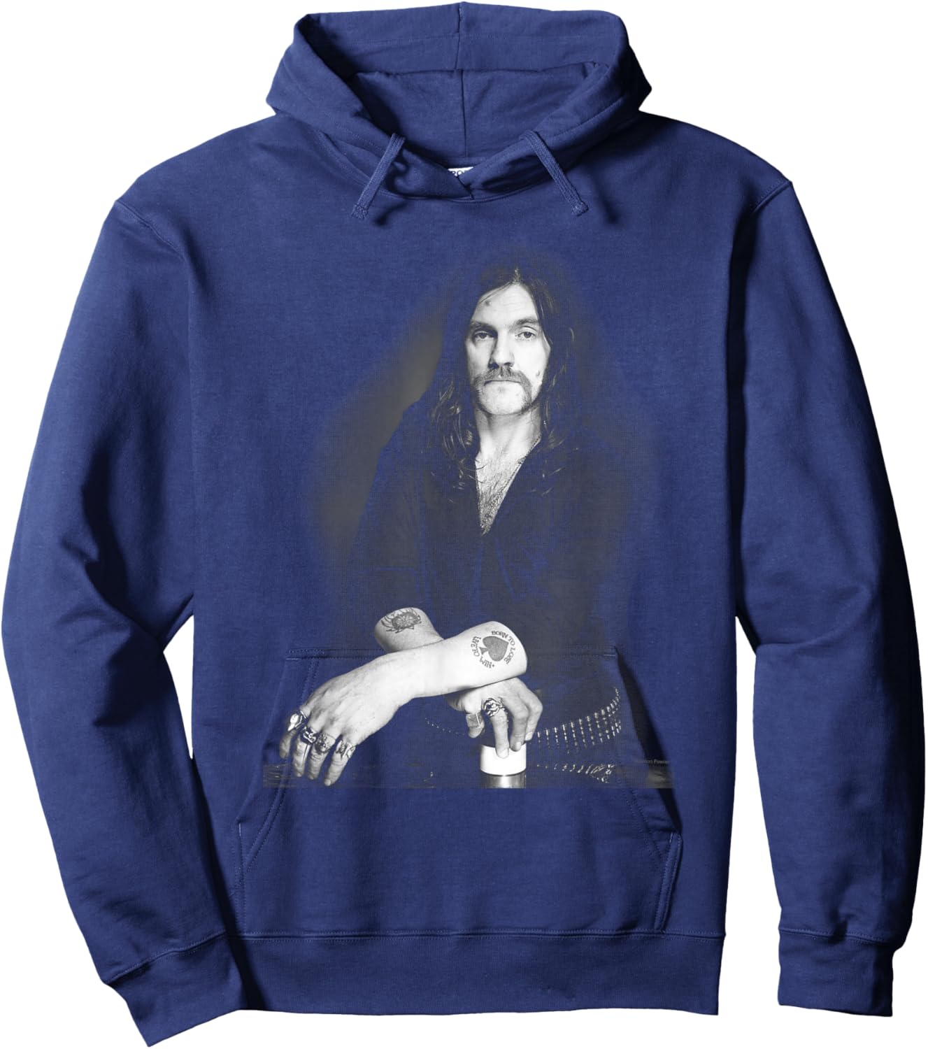 Motorhead Frontman Lemmy Kilmister By Simon Fowler Hoodie - Hoodie | Navy