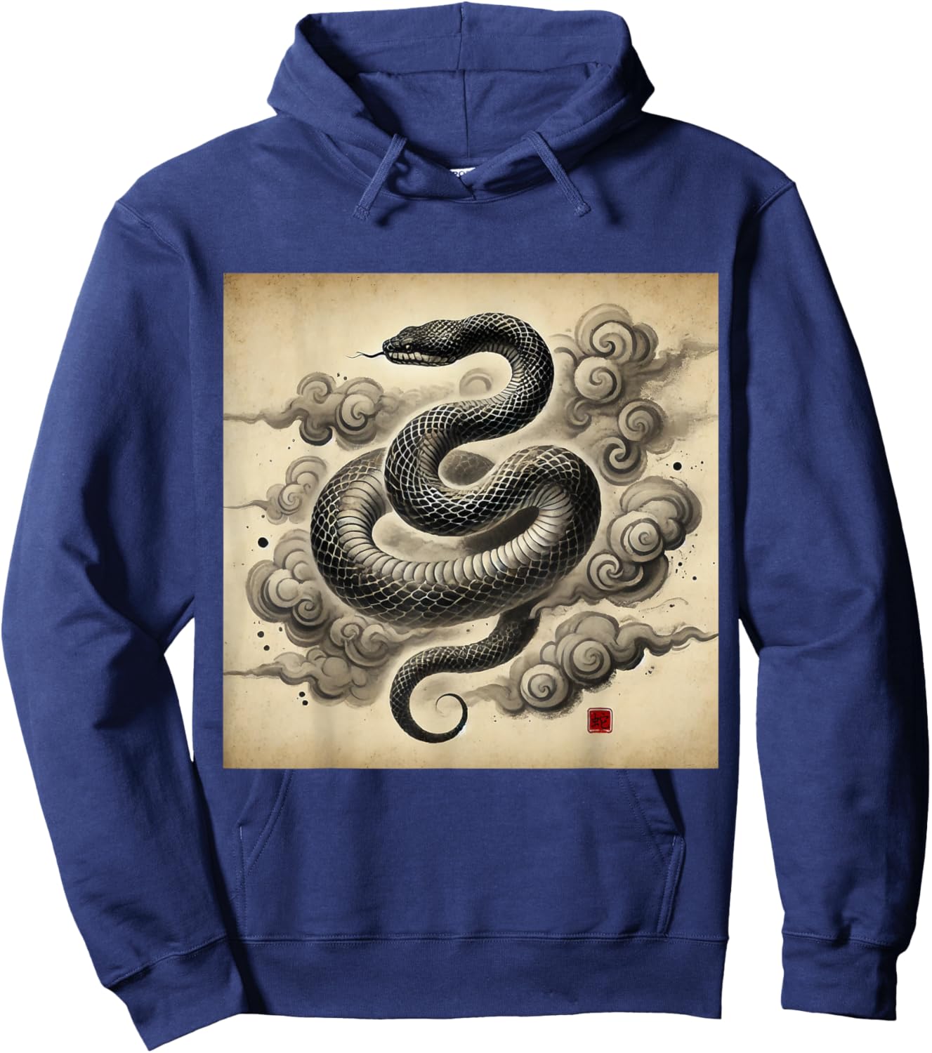 Year Of The Horse 2026 Cool Horse Graphic Art Hoodie - Hoodie | Navy