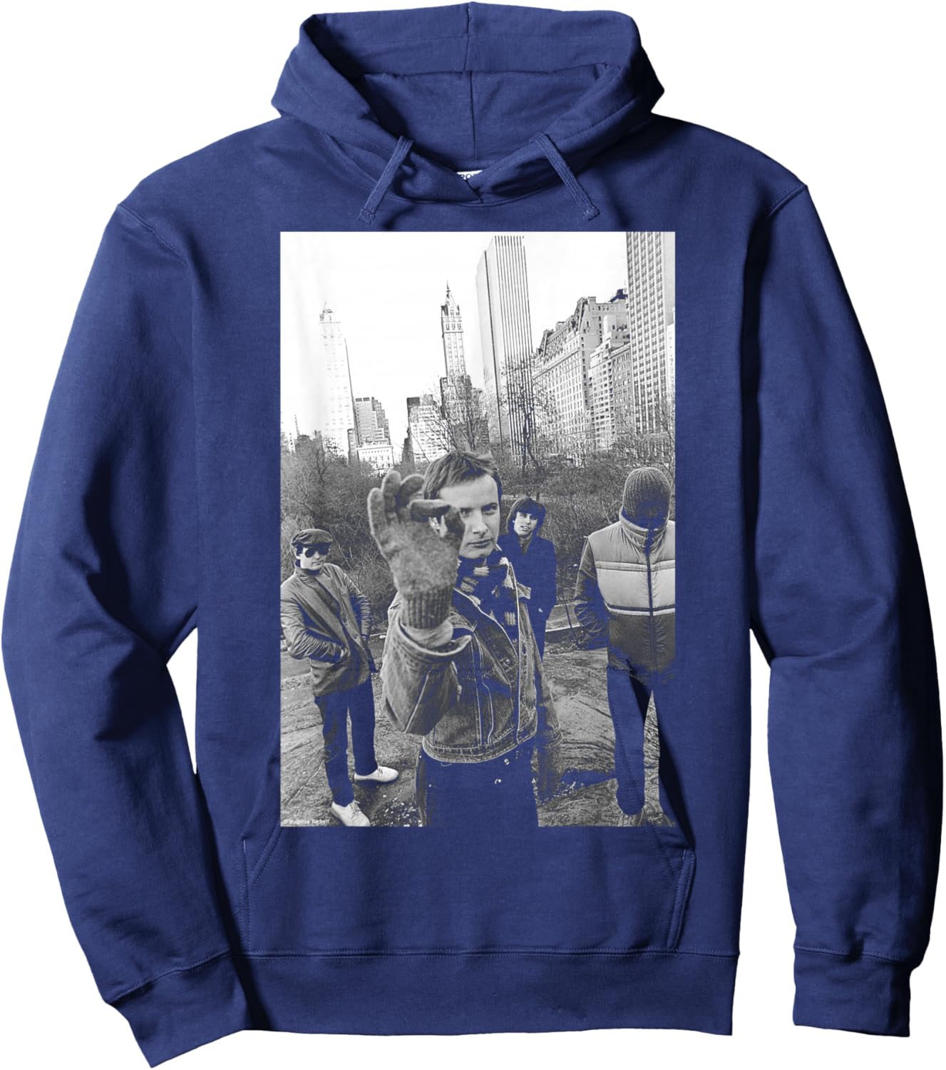 XTC English Rock Band Photo By Virginia Turbett Hoodie - Hoodie | Navy