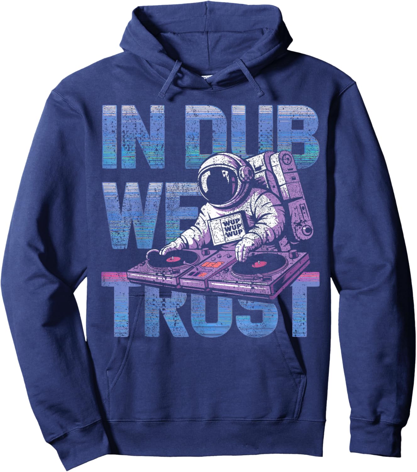 Dubstep In Dub We Trust Electronic Music Hoodie - Hoodie | Navy