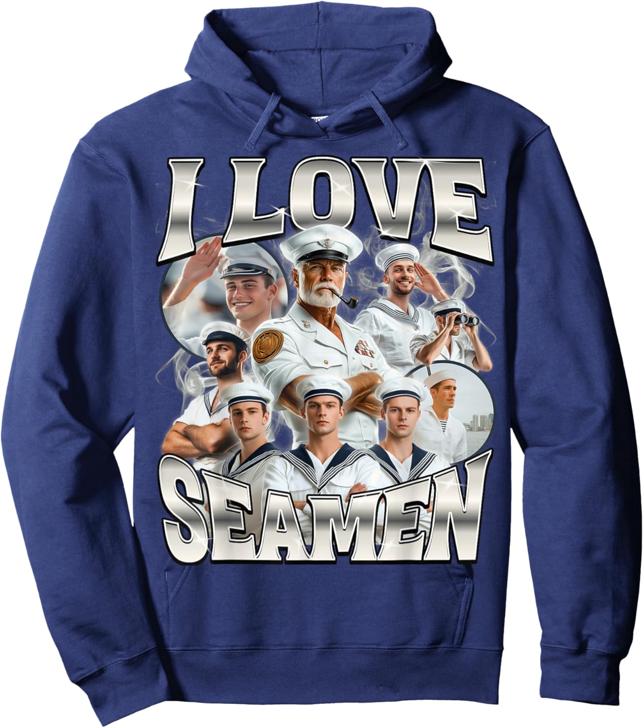 I Love Seamen Hoodie - Hoodie | Navy