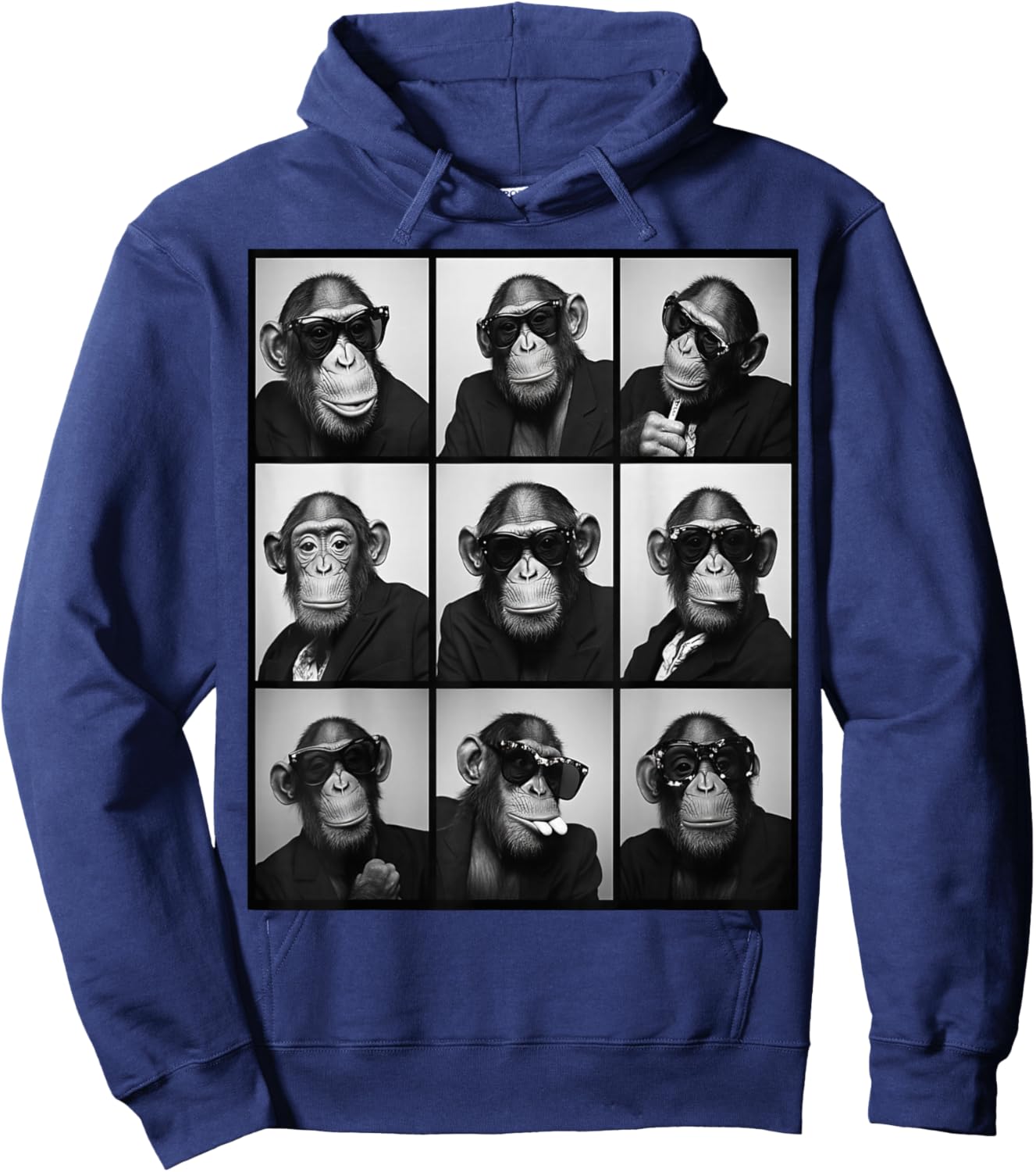Chimp Selfie Chimpanzee A Monkey On Hoodie - Hoodie | Navy