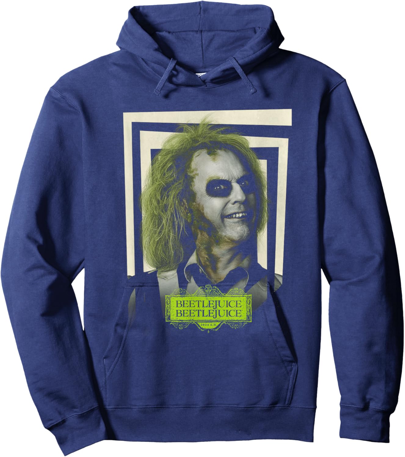 Beetlejuice Ghost with the Most Beetlejuice 2 Movie Poster Hoodie - Hoodie | Navy
