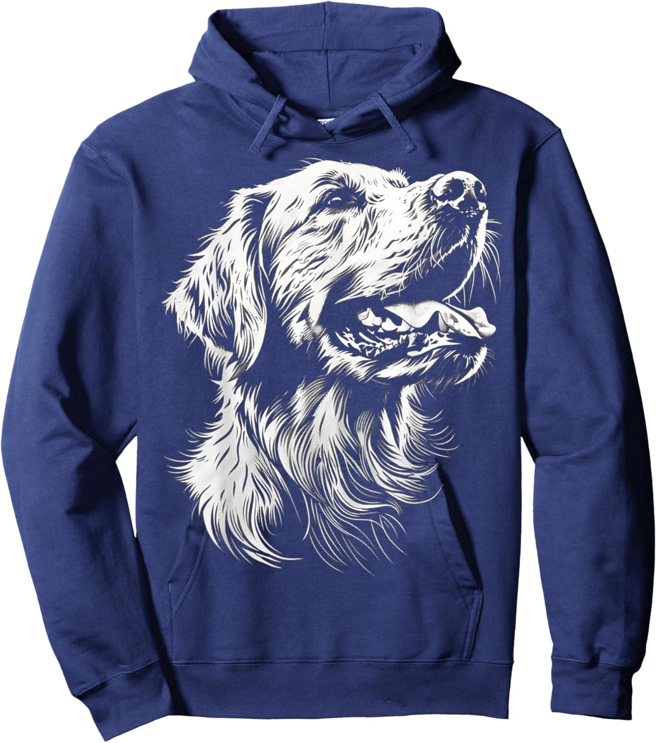 Golden Retriever Dog Graphic Pet Golden Retriever Hoodie - Hoodie | Navy