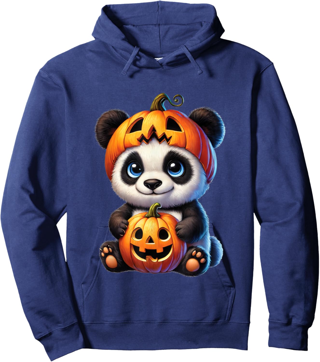 Panda Halloween Panda Pumpkin Halloween Panda Lover Hoodie - Hoodie | Navy
