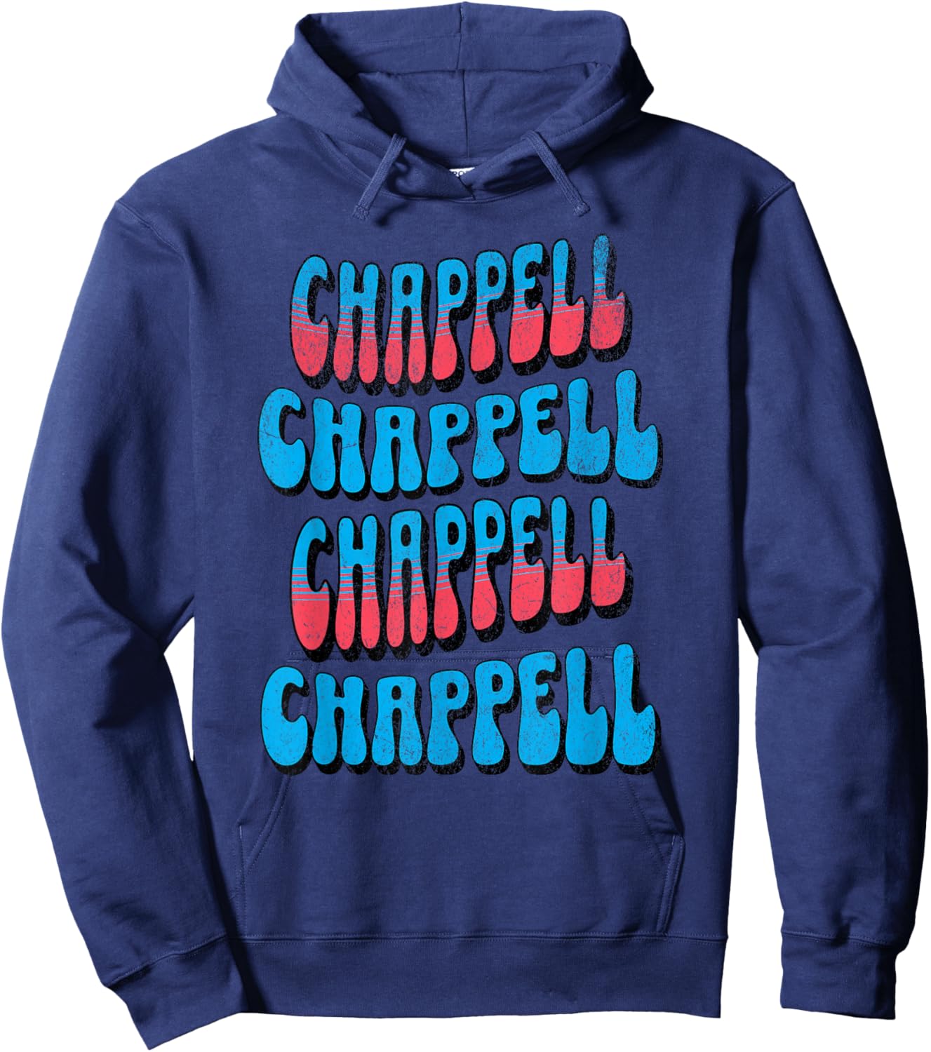 Chappell T First Name Retro Hoodie - Hoodie | Navy