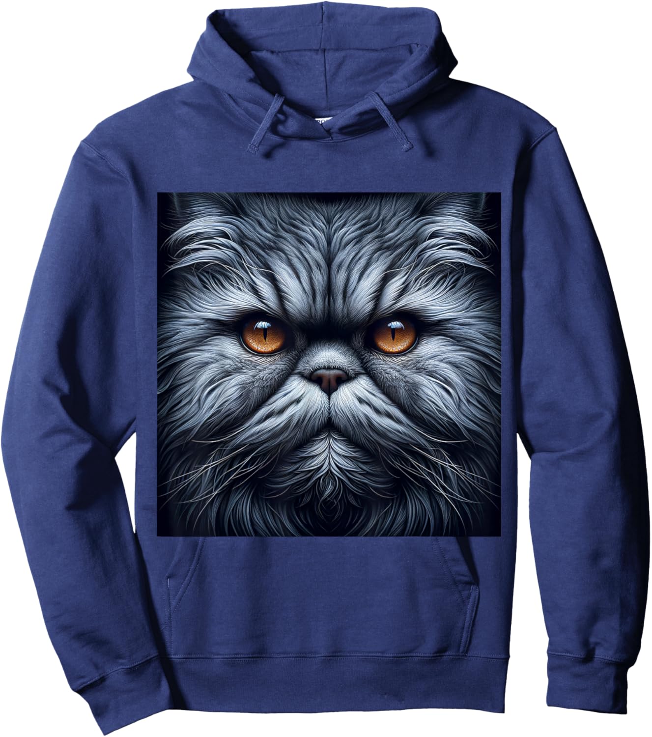 Persian Cat Shirt Cat Face Cute Cat Lover Cat Mom Dad Hoodie - Hoodie | Navy
