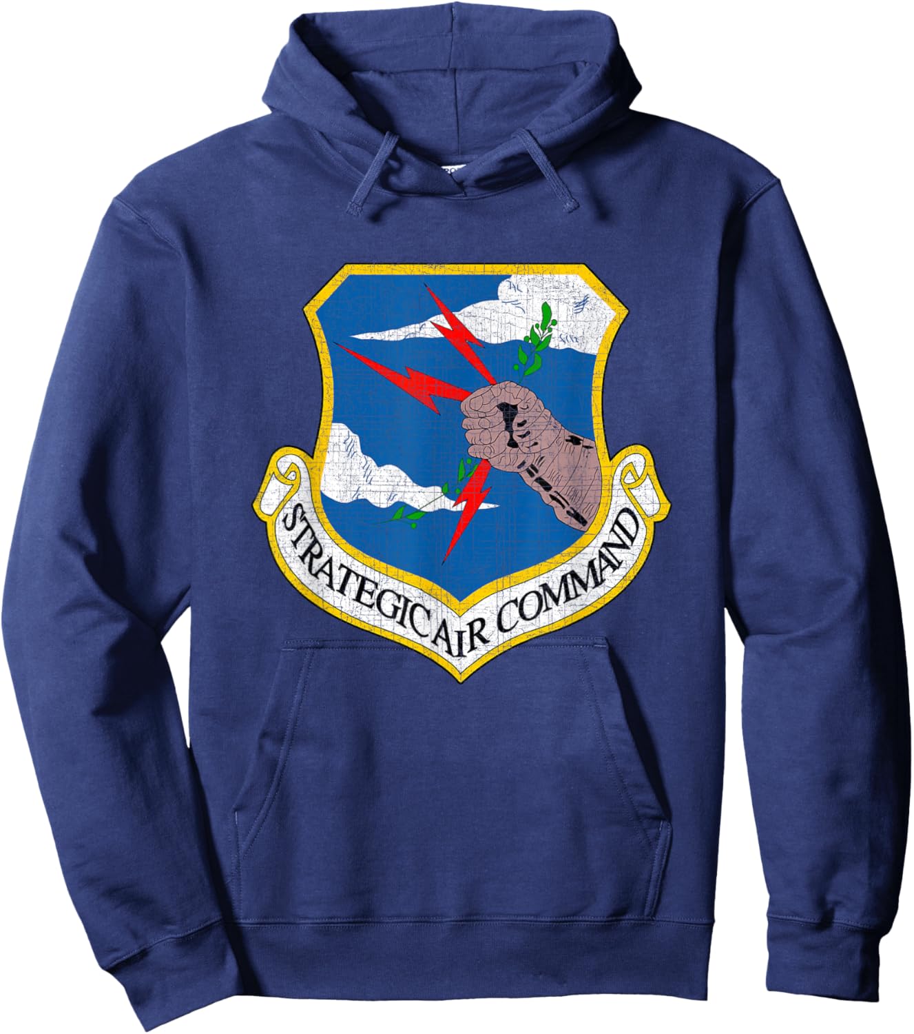 U.S.A.F Strategic Air Command SAC Veteran Vintage Gifts Hoodie - Hoodie | Navy