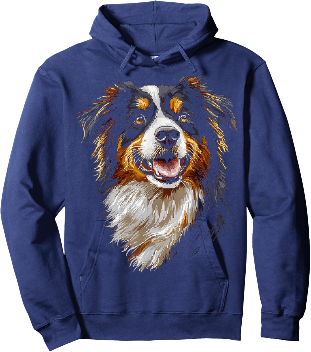 Australian Shepherd Dog Pet Artwork Australian Shepherd Men Women Kids Hoodie - Hoodie | Navy
