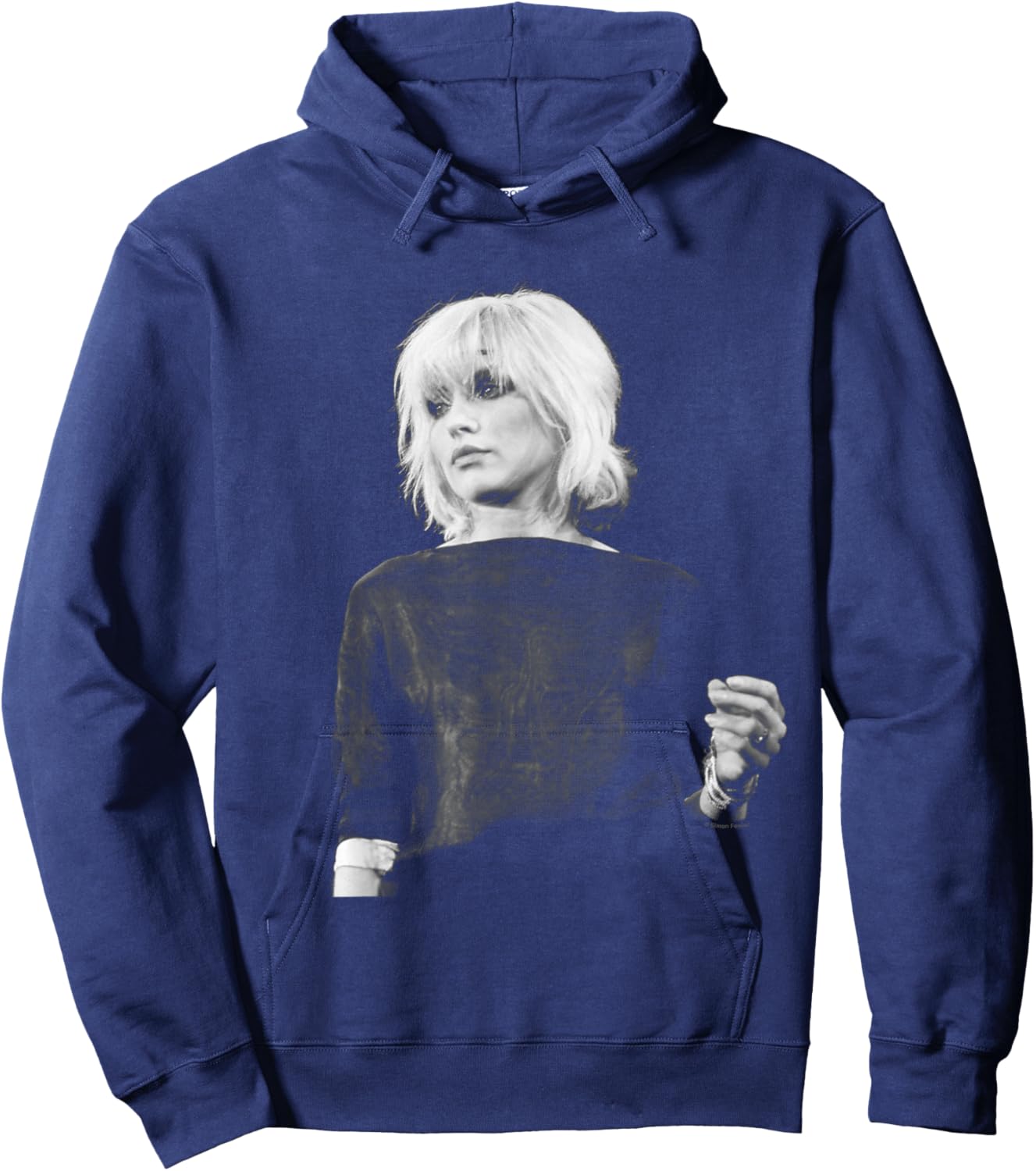 Blondie Debbie Harry On Stage by Simon Fowler Hoodie - Hoodie | Navy
