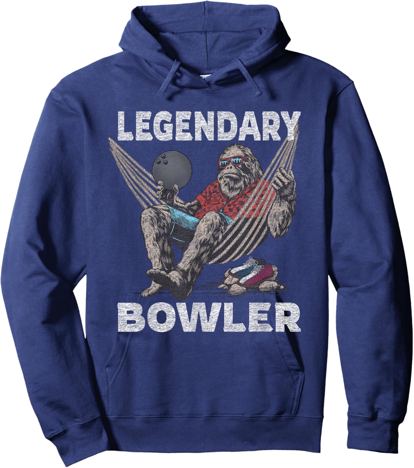 Funny Bowling Bowler Legendary Saying Hoodie - Hoodie | Navy