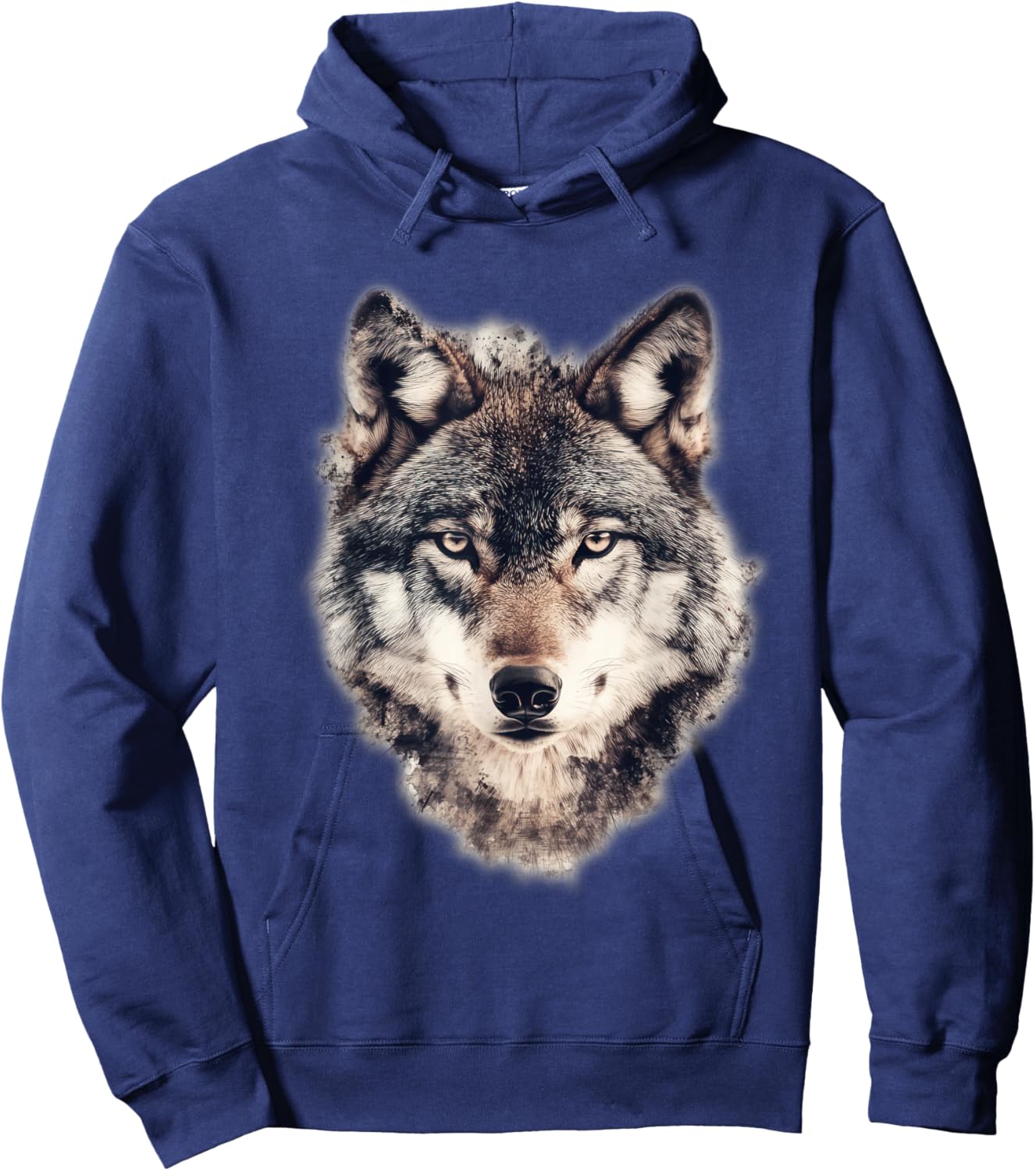 Wolf Graphic Hoodie - Hoodie | Navy