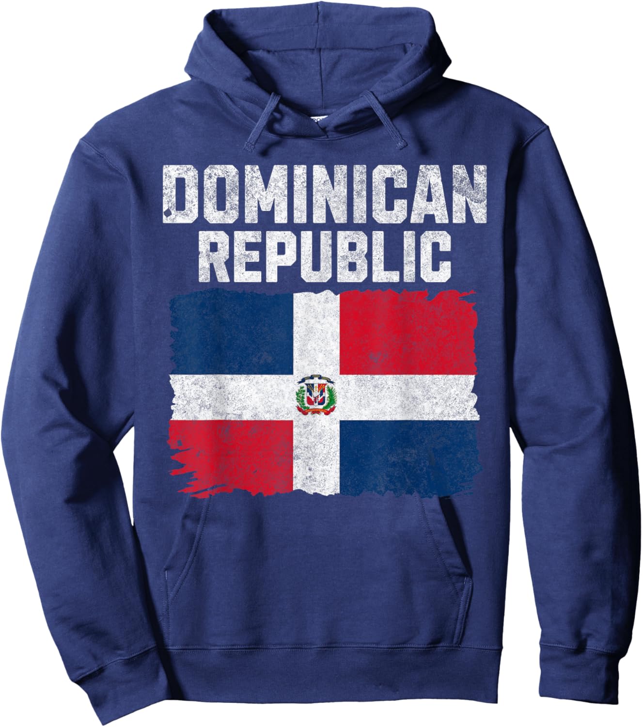 Dominican Republic Flag Vintage Dominican Flag Men Women Hoodie - Hoodie | Navy