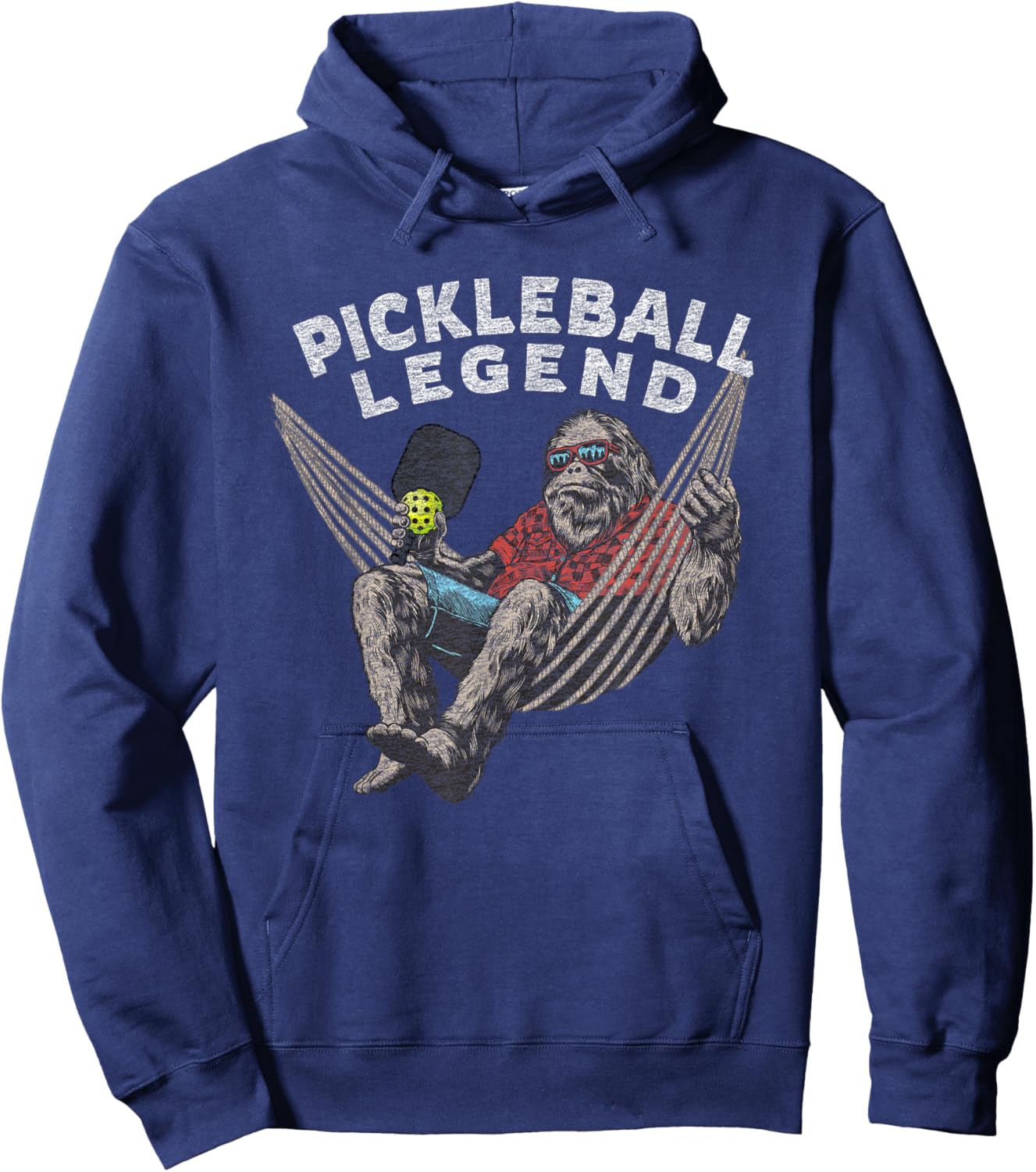 Pickleball Legend Funny Saying Vintage Graphic Hoodie - Hoodie | Navy