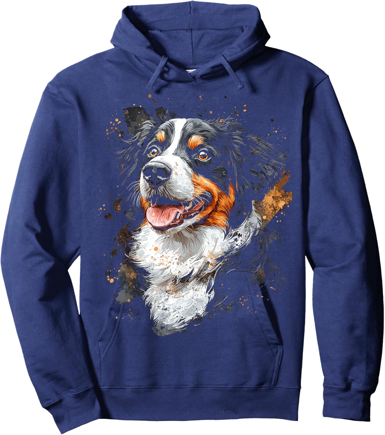 Australian Shepherd Dog Motif Pet Australian Shepherd Men Women Kids Hoodie - Hoodie | Navy