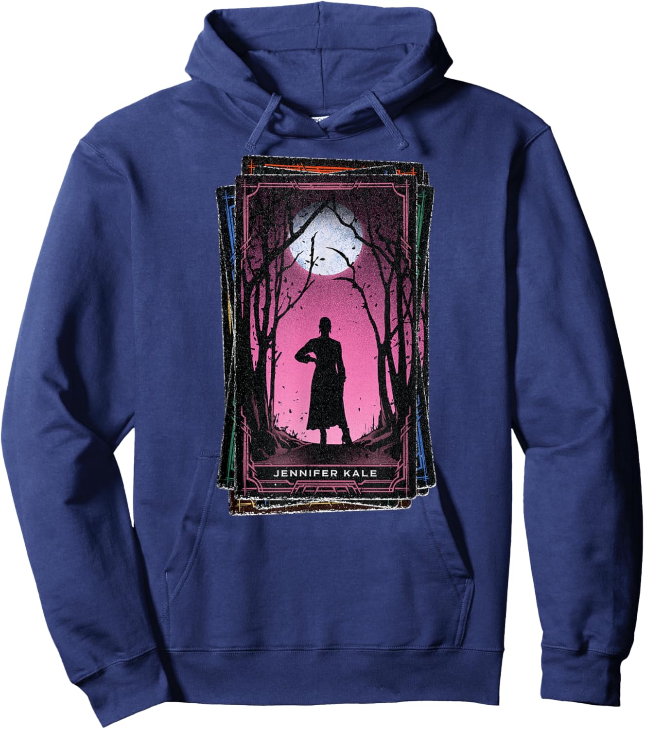 Marvel Agatha All Along Disney+ Jennifer Kale Tarot Card Hoodie - Hoodie | Navy