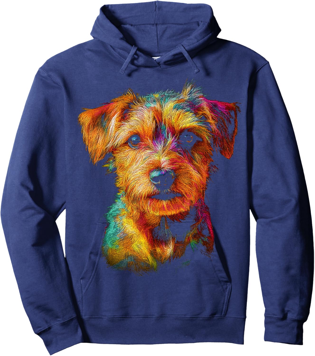 Norfolk Terrier Dog Graphic Pet Artwork Norfolk Terrier Women Kids Hoodie - Hoodie | Navy