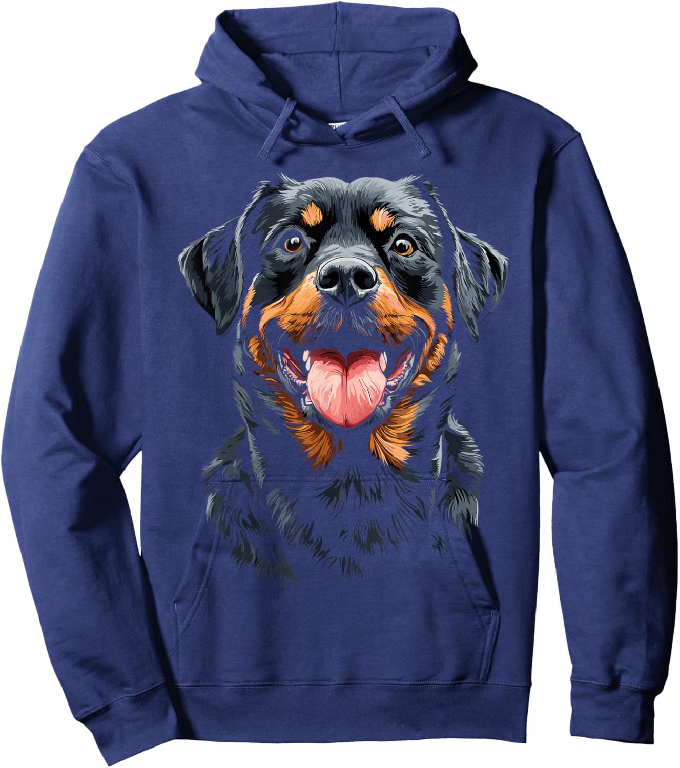 Rottweiler Face Hoodie - Hoodie | Navy