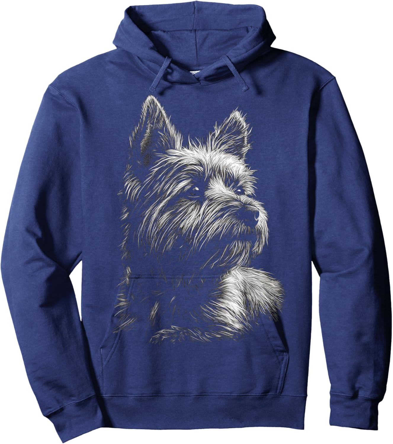 Cairn Terrier Dog Motif Pet Art Cairn Terrier Hoodie - Hoodie | Navy