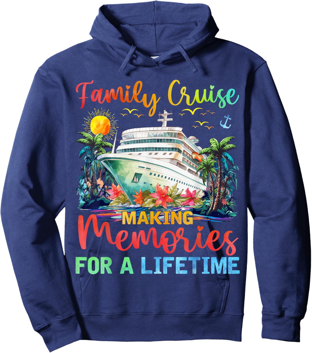 Family Cruise 2025 Cruise Vacation Family Matching Hoodie - Hoodie | Navy