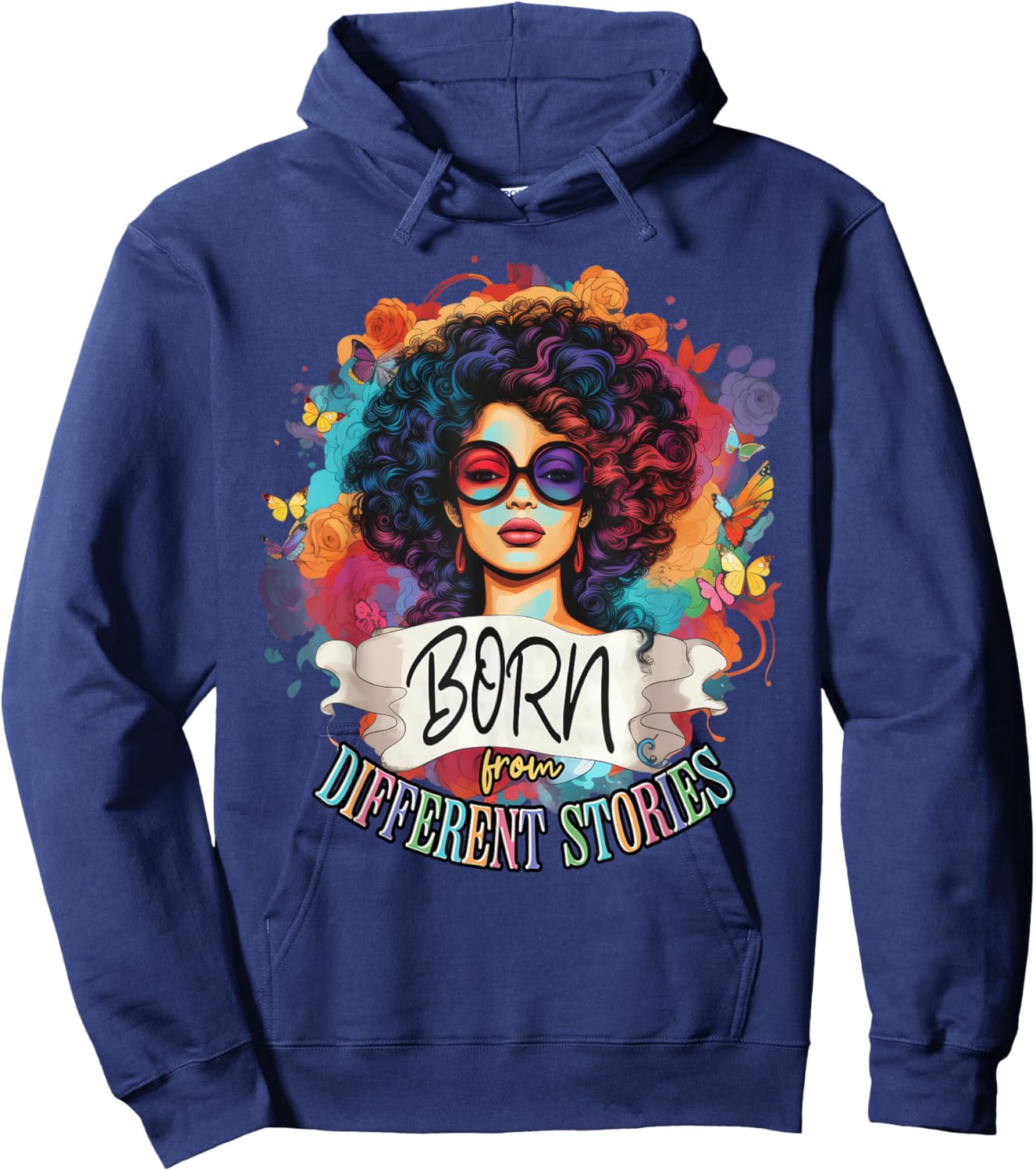 Biracial Women Beautiful Multiracial Girls Multicultural Hoodie - Hoodie | Navy