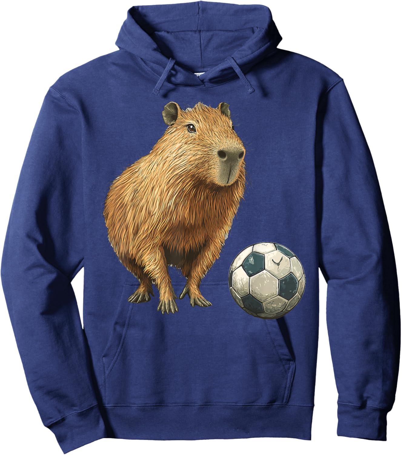 Capybara Soccer Hoodie - Hoodie | Navy