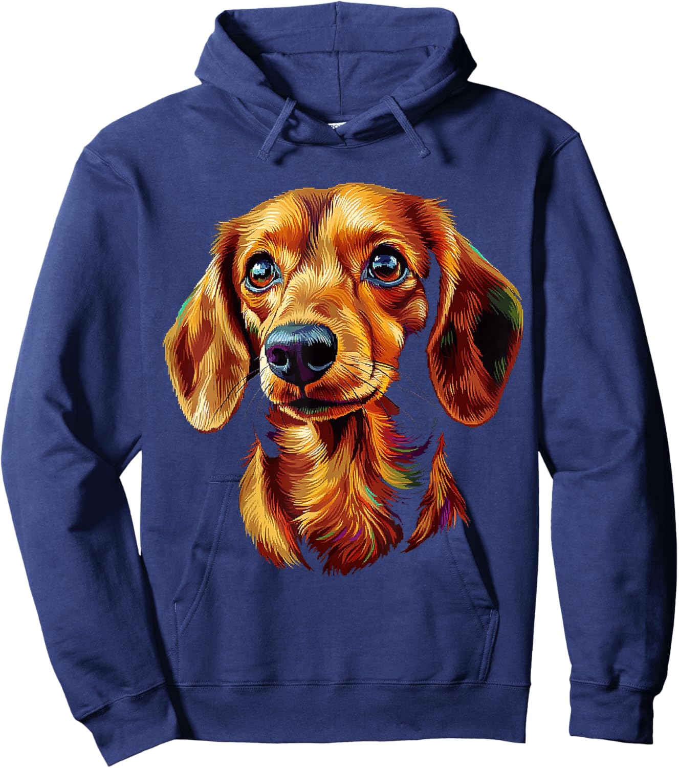 Dachshund Dog Graphic Pet Art Dachshund Women Kids Hoodie - Hoodie | Navy