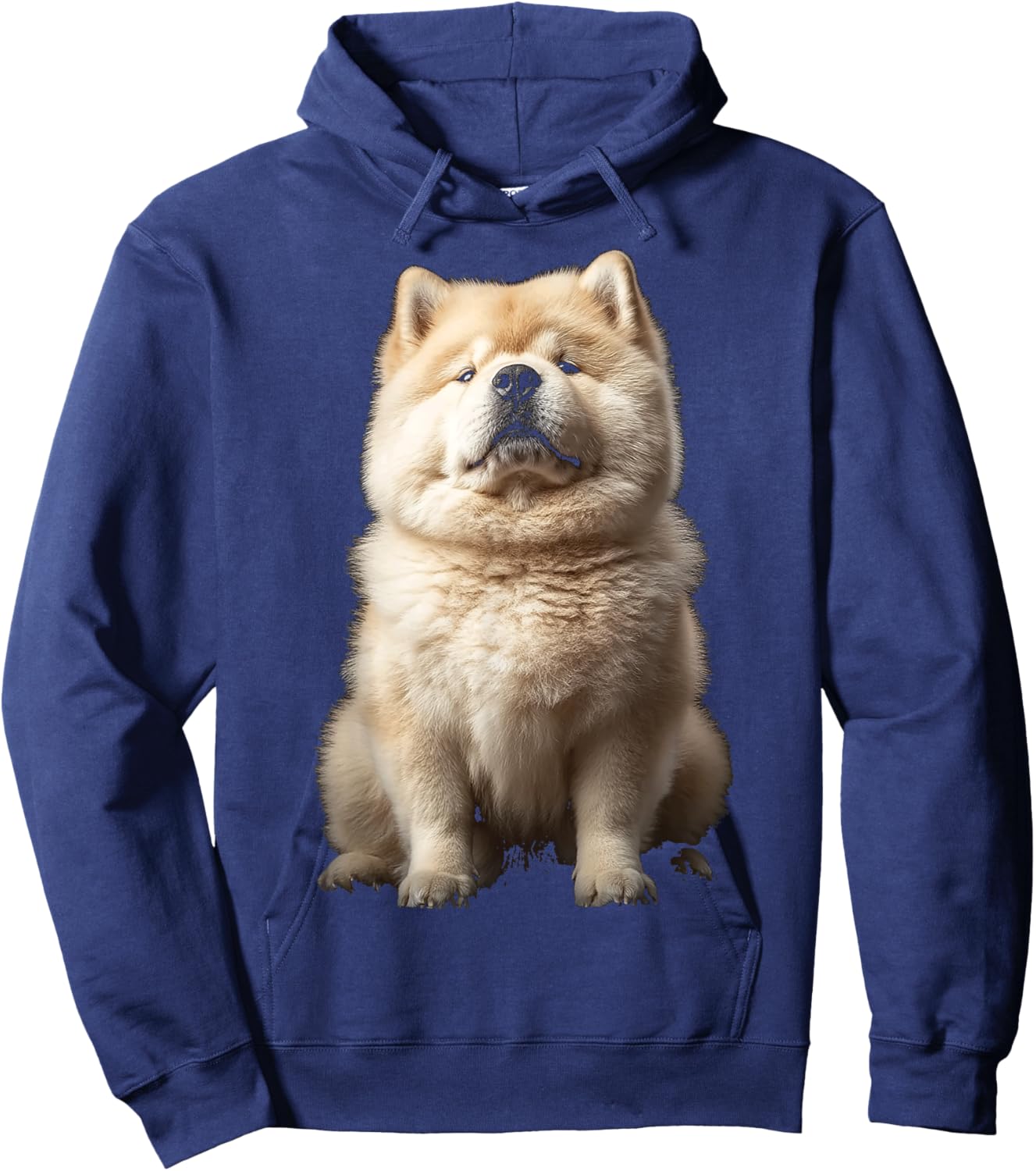 Chow Chow Dog Motif Pet Art Blue Eyes Chow Chow Women Kids Hoodie - Hoodie | Navy