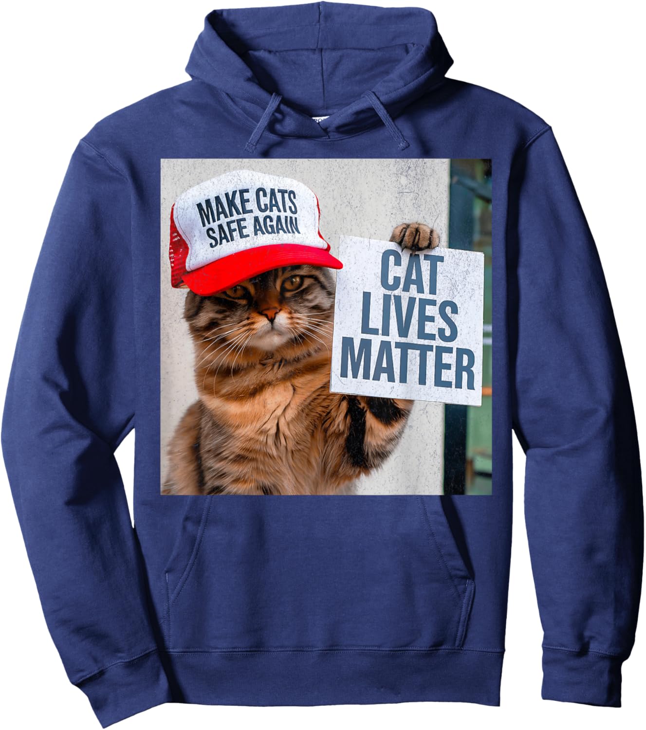 CAT LIVES MATTER, Springfield Pets Matter Men Women Hoodie - Hoodie | Navy