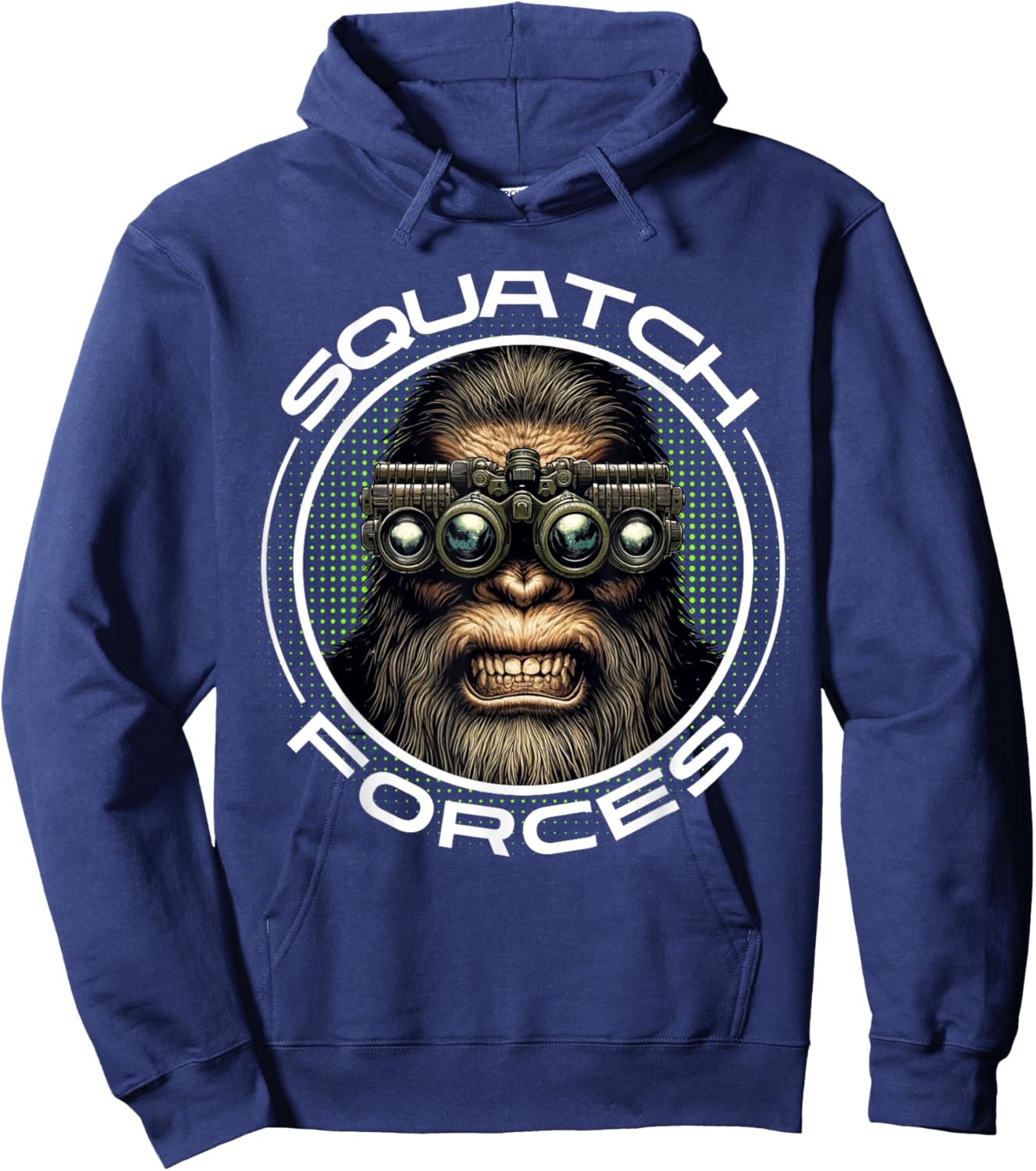 Tactical Sasquatch Squatch Forces Special Forces Hoodie - Hoodie | Navy