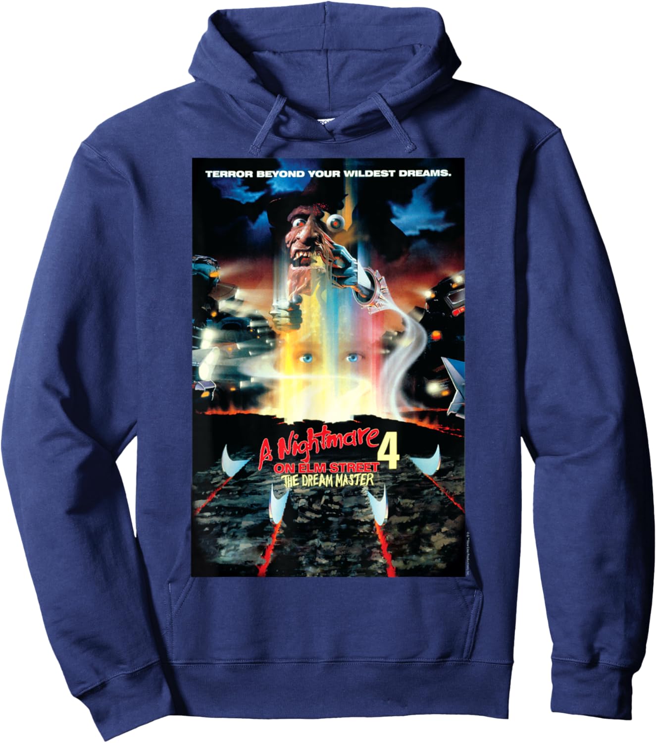 Nightmare on Elm Street Films - Movie Dream Master 4 Black Hoodie - Hoodie | Navy