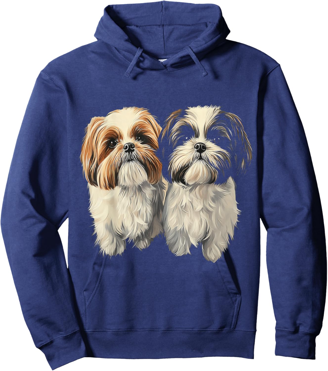 Shih Tzu Dog Motif Pet Artwork Shih Tzu Hoodie - Hoodie | Navy