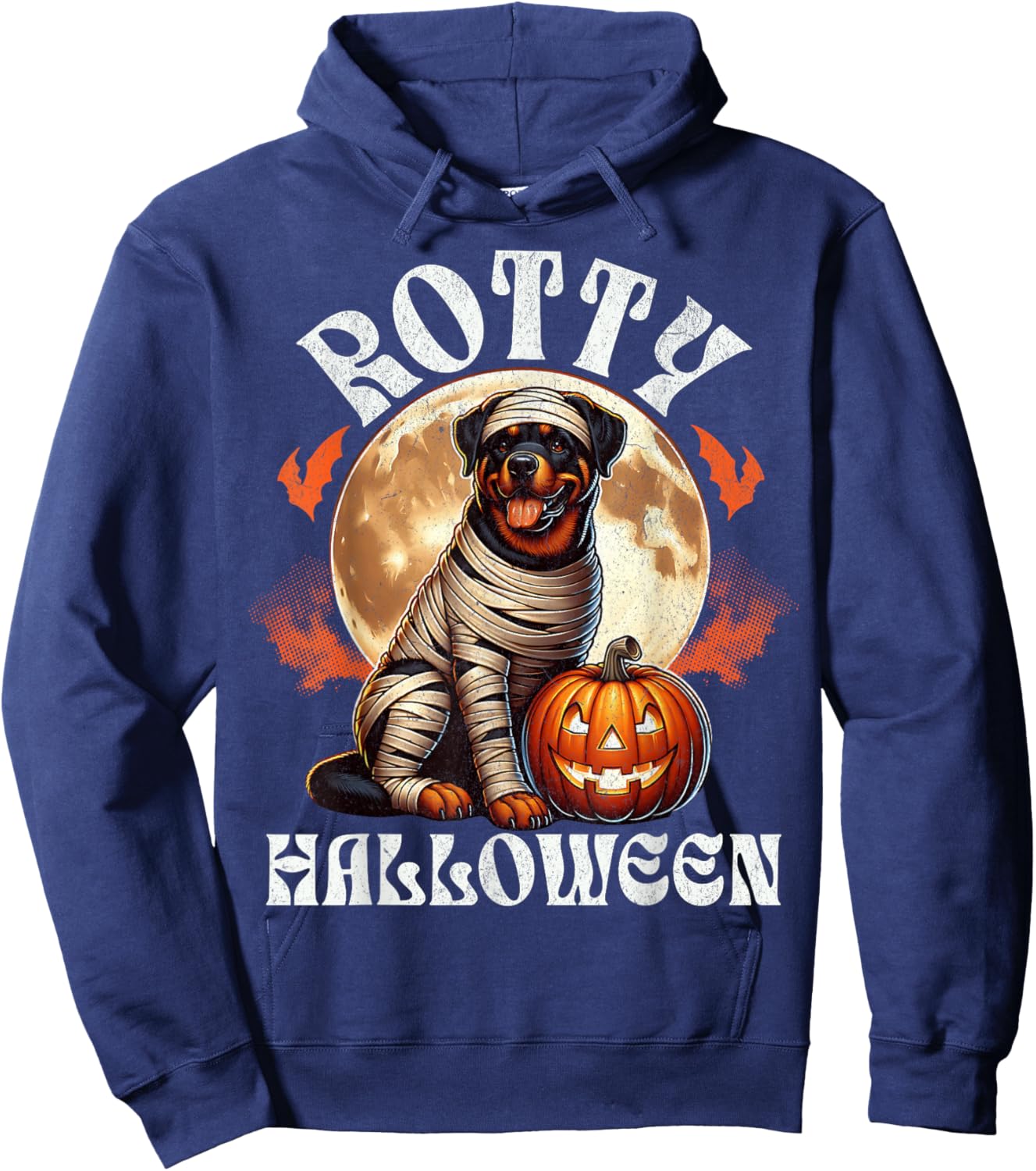 Halloween Costume Rottweiler Halloween Rotty Halloween Hoodie - Hoodie | Navy