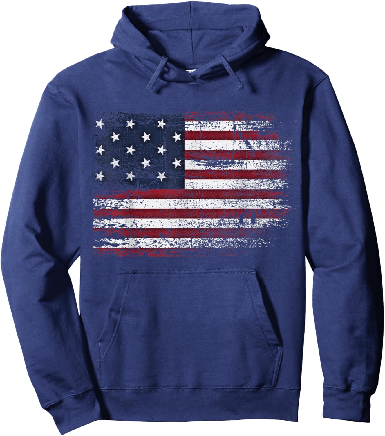 Star Spangled Banner Hoodie - Hoodie | Navy