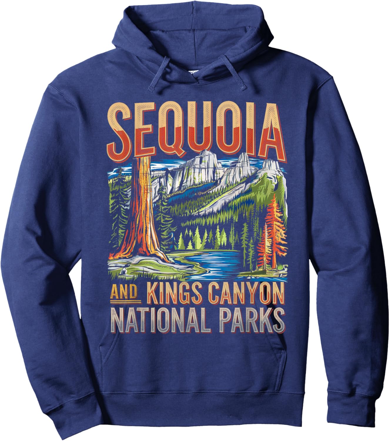 Sequoia and Kings Canyon National Park Adventure Boys Girls Hoodie - Hoodie | Navy