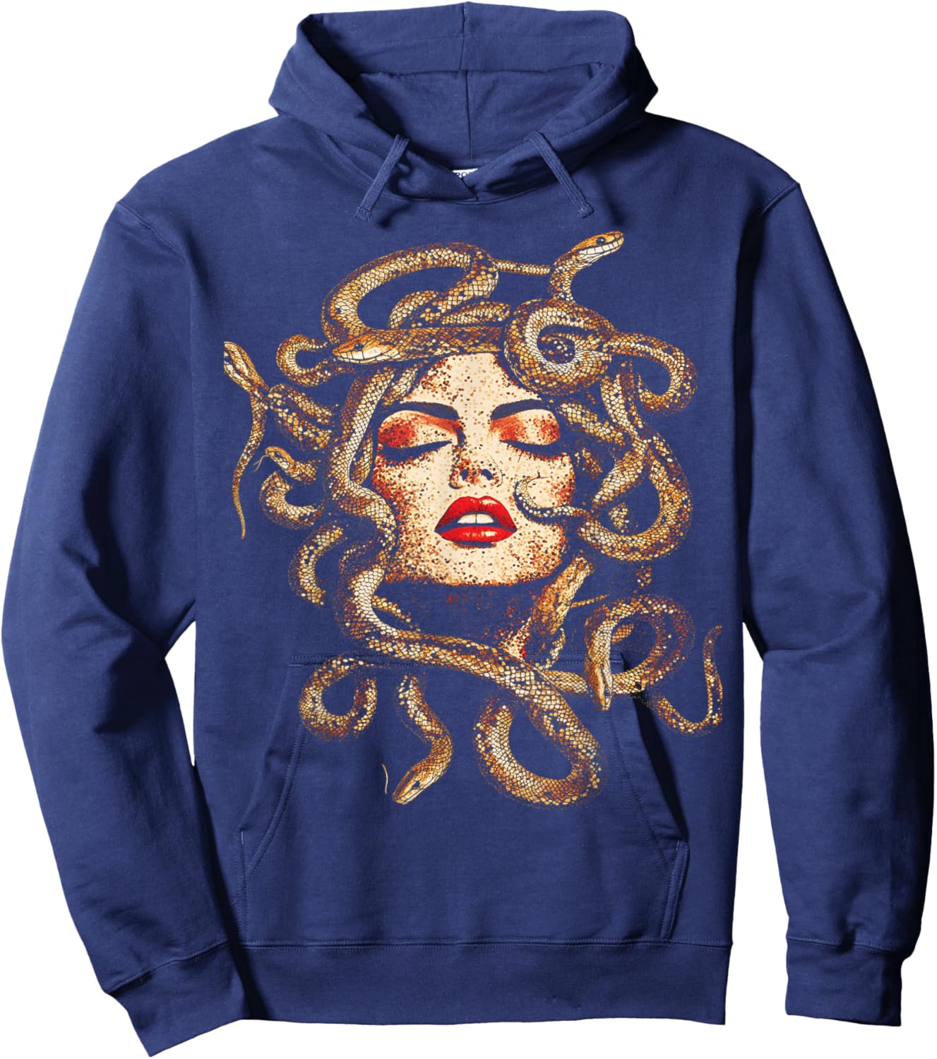 Medusa Occult Gothic Hoodie - Hoodie | Navy