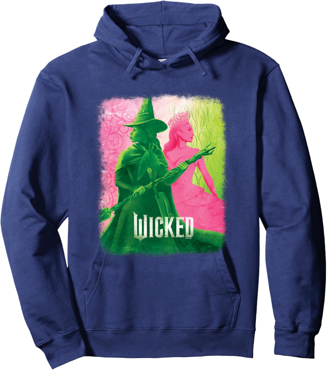 Wicked Elphaba & Glinda Tonal Hoodie - Hoodie | Navy